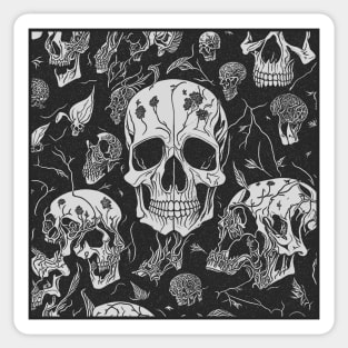 Skulls Pattern Sticker